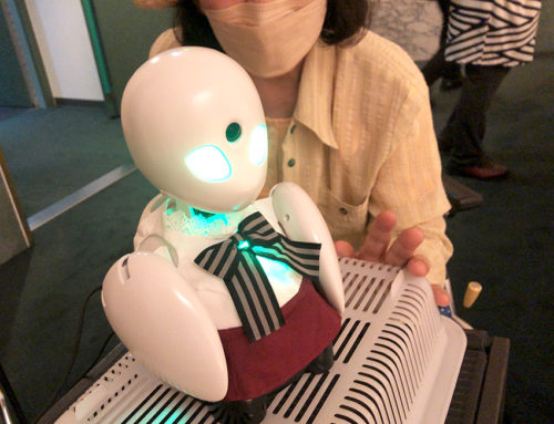 群馬県から分身ロボットOriHime(オリィ研究所)を通してコンサートを楽しむ方がいた