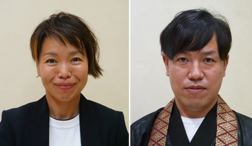 左から潮副理事長、増田副住職