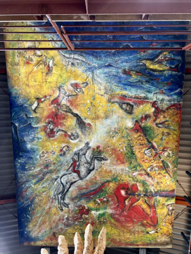 画像３：天井画「命煌めき」（作家：山内若菜）