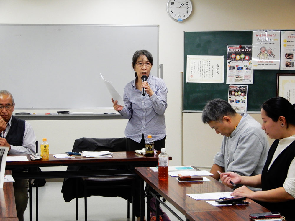 （画像：「元気なうちに工夫を考えて」と呼びかける地域公共政策士の小川さん）