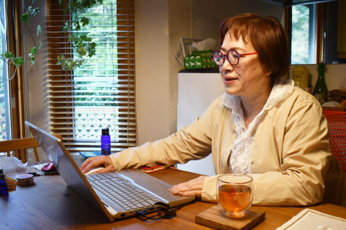 (画像2:佐竹さんは娘の闘病記録をパソコンに記録している)